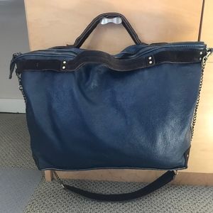 Jo Handbag - Blue Leather Crossbody